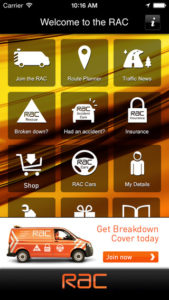 RAC motoring helpful professional driver apps