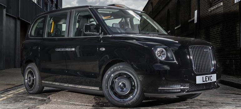 LEVC electric taxi black cab TX