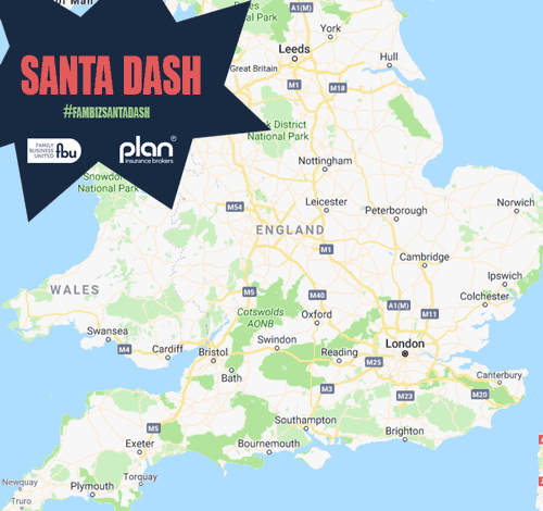 Santa Dash locations visiting 