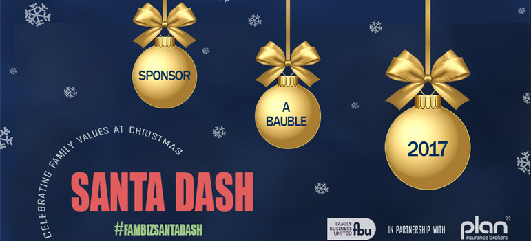 Sponsor a Bauble Santa Dash 2017 FBU and Plan Insurance Brokers