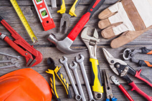 set of tools. tool theft