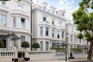 London luxury property market slowdown 2025 with high-end homes under budget uncertainty
